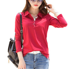 Spring Women Long-sleeved Blouses