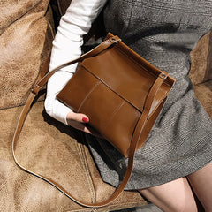 Women Leather Satchel Tote Crossbody Bag Handbag