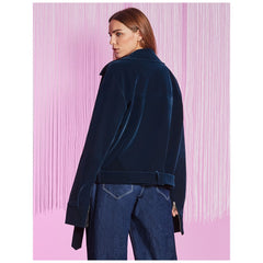 Dark Green Drop Shoulder Bomber Jacket