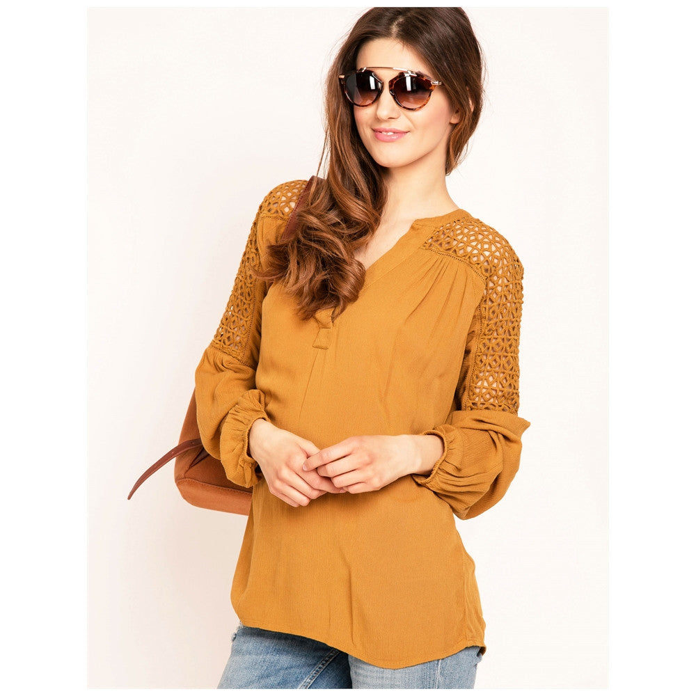 Yellow Classic Dating Day Top