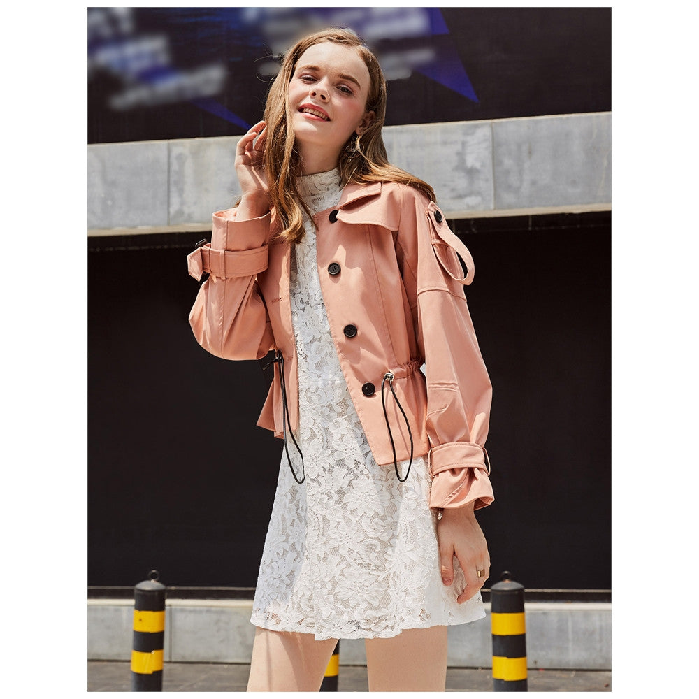 Turtleneck Spandex Classic Bomber Jacket