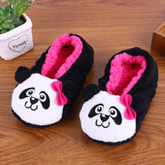 Cotton Warm Indoor Slippers Soft Plush Christmas Shoes