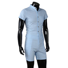 Short Pant Fashion Rompers Jumpsuit Men