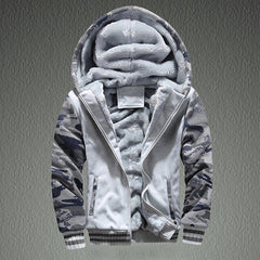 Hood Zipper Sweater Jacket Outwear Coat