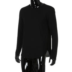 Men Slim Fit O Neck Long Sleeve