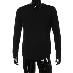 Men Slim Fit O Neck Long Sleeve