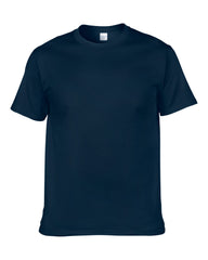round neck short sleeve cotton blank shirt