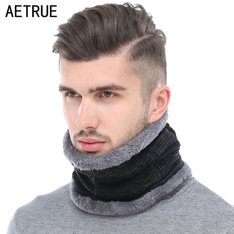 AETRUE Fashion Winter Men Scarf Ring
