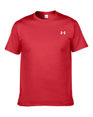 Solid color t-shirt round neck short sleeve