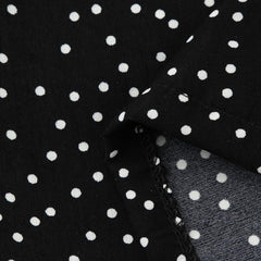 Polka Dot Long Sleeve Off Shoulder Jumpsuit