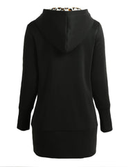 t Leopard Fleece Lining Zipper  Outerwear