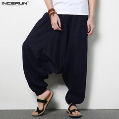 elastic Pants Men Dancing Trousers