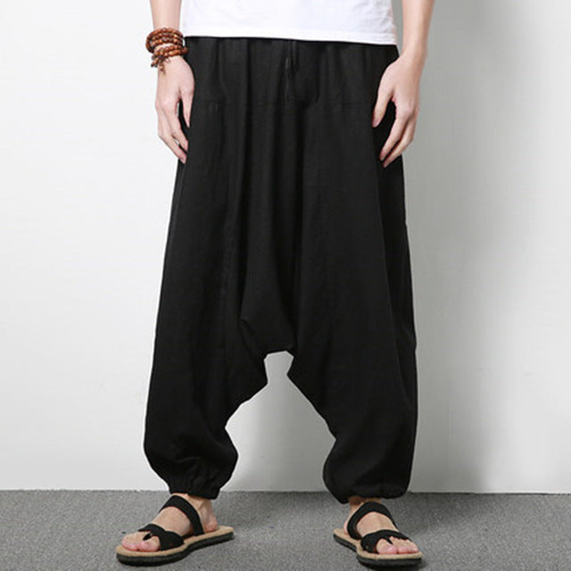 elastic Pants Men Dancing Trousers