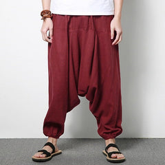 elastic Pants Men Dancing Trousers